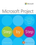 Cover: Microsoft Project Step by Step (covering Project Online Desktop Client) - Addison Wesley