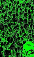 Cover: Gathering of Skulls Sketchbook - Black and Green - Bunny 17 Media