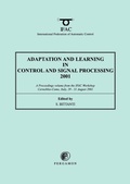 Cover: Adaptation and Learning in Control and Signal Processing 2001 - Pergamon