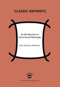 Cover: An Introduction to Early Greek Philosophy - Advanced Reasoning Forum