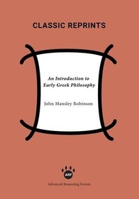 Enlarge image Cover: An Introduction to Early Greek Philosophy - Advanced Reasoning Forum