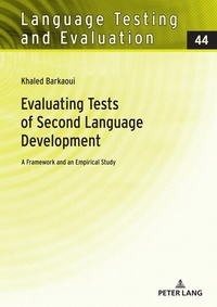 Enlarge image Cover: Evaluating Tests of Second Language Development - Peter Lang Verlag
