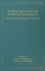 Cover: Stability and Continuity in Mental Development - Psychology Press Ltd