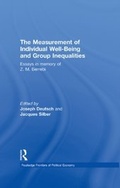 Bild: The Measurement of Individual Well-Being and Group Inequalities - Routledge
