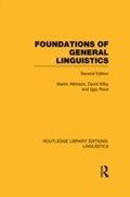 Cover: Foundations of General Linguistics (RLE Linguistics A: General Linguistics) - Routledge