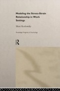 Cover: Modelling the Stress-Strain Relationship in Work Settings - Routledge