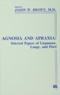 Cover: Agnosia and Apraxia - Psychology Press Ltd