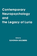 Cover: Contemporary Neuropsychology and the Legacy of Luria - Psychology Press Ltd
