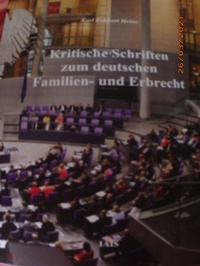 Abbildung von: Kritische Schriften zum deutschen Familien- und Erbrecht - IAIS