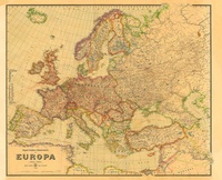 Abbildung von: Historische Verkehrskarte von EUROPA 1942 [gerollt] - Verlag Rockstuhl