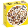 Cover: The 100 Most Jewish Foods: 500-Piece Circular Puzzle - Artisan Books