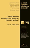 Cover: Quelles pratiques innovantes pour rapprocher l'&eacute;cole des familles ? - Editions L'Harmattan