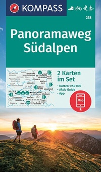 Abbildung von: KOMPASS Wanderkarten-Set 218 Panoramaweg Südalpen (2 Karten) 1:25.000 - KOMPASS-Karten