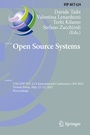 Cover: Open Source Systems - Springer