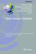 Cover: Open Source Systems - Springer