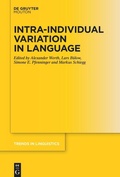 Cover: Intra-individual Variation in Language - De Gruyter Mouton