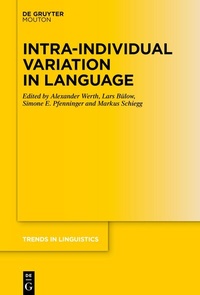 Abbildung von: Intra-individual Variation in Language - De Gruyter Mouton