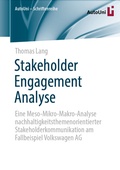 Cover: Stakeholder Engagement Analyse - Springer Vieweg