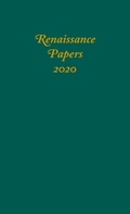 Cover: Renaissance Papers 2020 - Camden House Inc