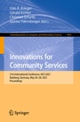 Cover: Innovations for Community Services - Springer