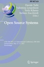 Cover: Open Source Systems - Springer