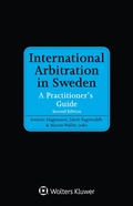 Cover: International Arbitration in Sweden - Wolters Kluwer