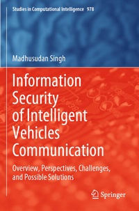 Enlarge image Cover: Information Security of Intelligent Vehicles Communication - Springer