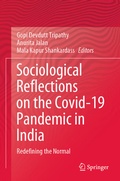 Cover: Sociological Reflections on the Covid-19 Pandemic in India - Springer