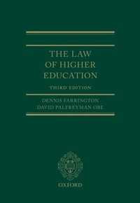 Abbildung von: The Law of Higher Education - OUP eBook