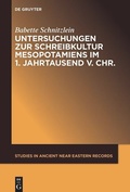 Cover: Untersuchungen zur Schreibkultur Mesopotamiens im 1. Jahrtausend v. Chr. - De Gruyter