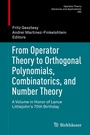 Cover: From Operator Theory to Orthogonal Polynomials, Combinatorics, and Number Theory - Birkhäuser