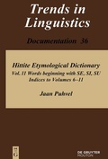 Cover: Words beginning with SE, SI, SU - De Gruyter Mouton