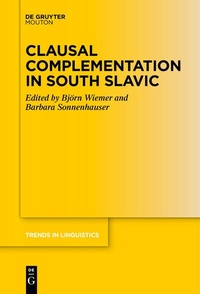 Abbildung von: Clausal Complementation in South Slavic - De Gruyter Mouton