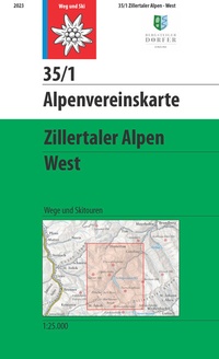 Abbildung von: Zillertaler Alpen, West - Deutscher Alpenverein