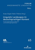 Cover: Linguistic Landscapes im deutschsprachigen Kontext - Peter Lang Verlag