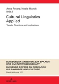 Cover: Cultural Linguistics Applied - Peter Lang Verlag