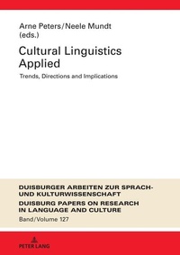 Enlarge image Cover: Cultural Linguistics Applied - Peter Lang Verlag