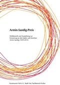 Cover: Armin-Sandig-Preis - Stadt Hof - Fachbereich Kultur