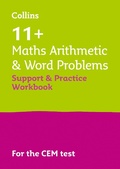 Cover: 11+ Maths Arithmetic and Word Problems Support and Practice Workbook - Collins