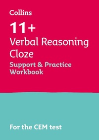 Enlarge image Cover: 11+ Verbal Reasoning Cloze Support and Practice Workbook - Collins