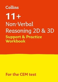Enlarge image Cover: 11+ Non-Verbal Reasoning 2D and 3D Support and Practice Workbook - Collins