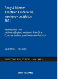 Abbildung von: Sealy & Milman: Annotated Guide to the Insolvency Legislation 2021 Volumes 1 & 2 - Sweet & Maxwell