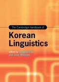 Cover: The Cambridge Handbook of Korean Linguistics - Cambridge University Press