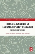 Cover: Intimate Accounts of Education Policy Research - Routledge