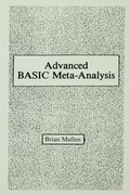 Cover: Advanced Basic Meta-analysis - Psychology Press Ltd