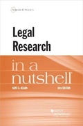 Cover: Legal Research in a Nutshell - West Academic Press