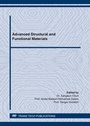 Cover: Advanced Structural and Functional Materials - Trans Tech Publications Ltd