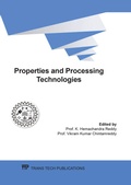 Cover: Properties and Processing Technologies - Trans Tech Publications Ltd