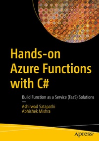 Enlarge image Cover: Hands-on Azure Functions with C# - APress