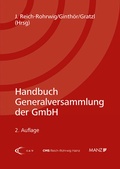 Cover: Handbuch Generalversammlung der GmbH - Manz